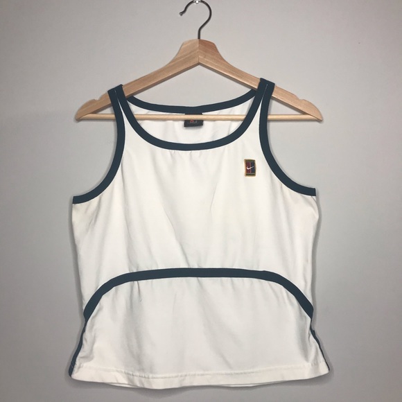 Nike Fit White Climalite Sports Active Wear Tank